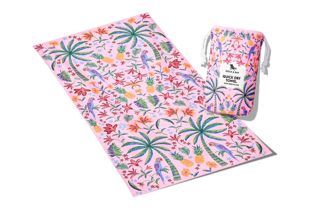 Dock & Bay Beach Towel - Pink Paradise