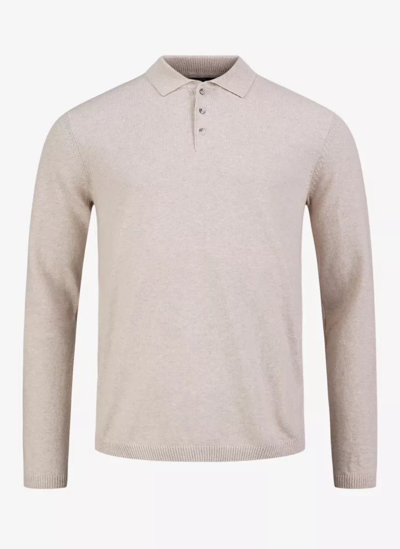 Pelle P Tiller Polo - Lt. Beige Oak Melange