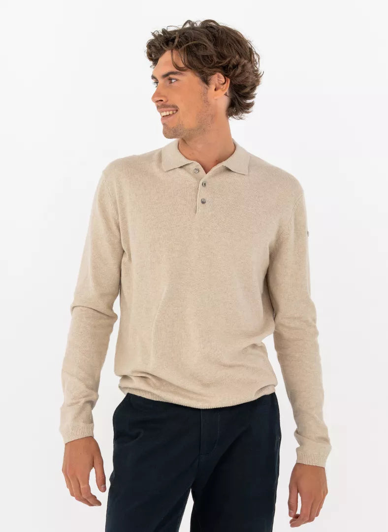 Pelle P Tiller Polo - Lt. Beige Oak Melange