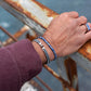 Pig & Hen Catena Venetian 7mm - Navy/Silver