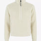 Pelle P Womens Alpage Half Zip Sweater - Cream White
