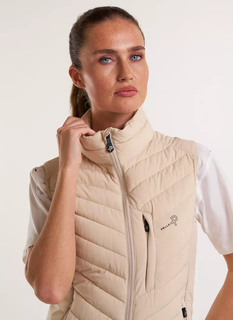 Pelle P Womens Arolla Vest - Lt. Beige Oak