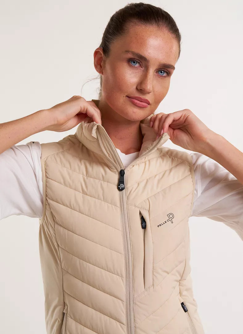 Pelle P Womens Arolla Vest - Lt. Beige Oak