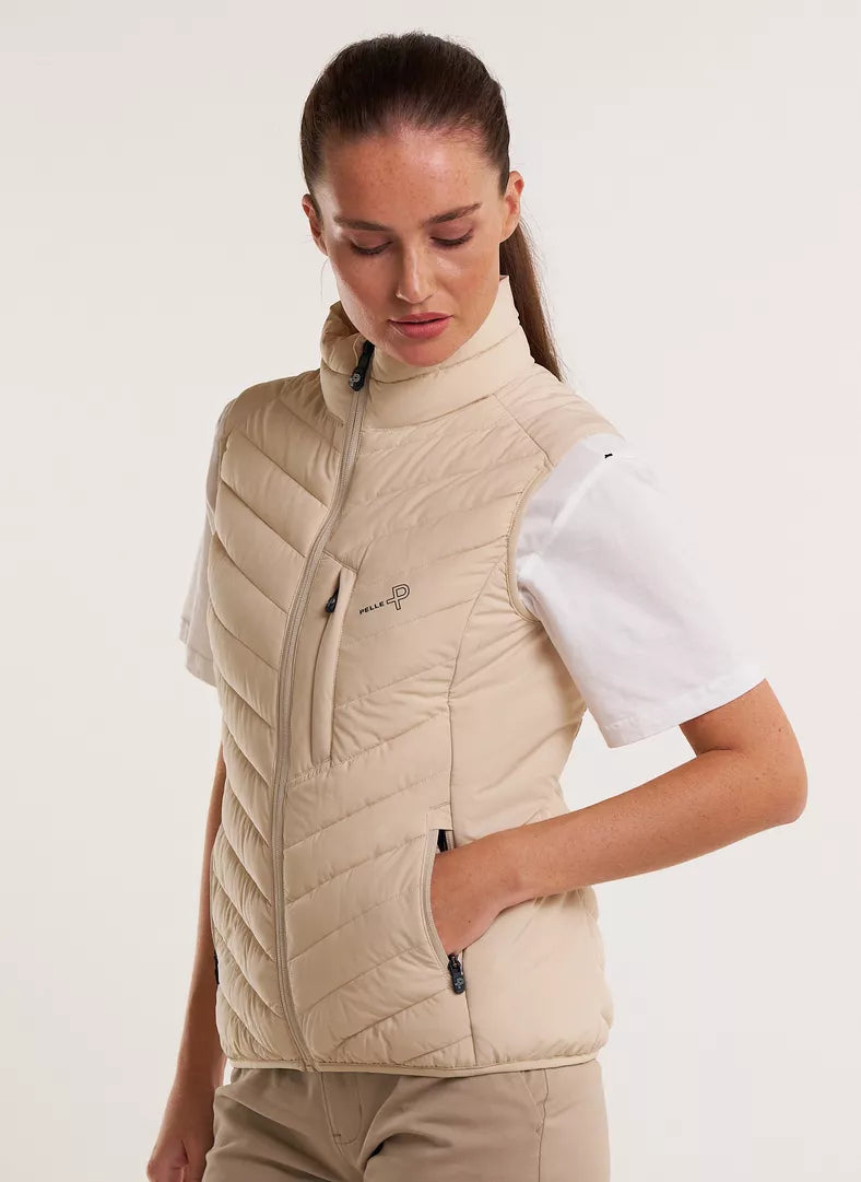 Pelle P Womens Arolla Vest - Lt. Beige Oak
