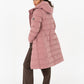 Pelle P Womens Commodus Padded Coat - Cold Blush