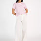 Pelle P Womens Perus Organic Cotton Tee - Seashell Pink