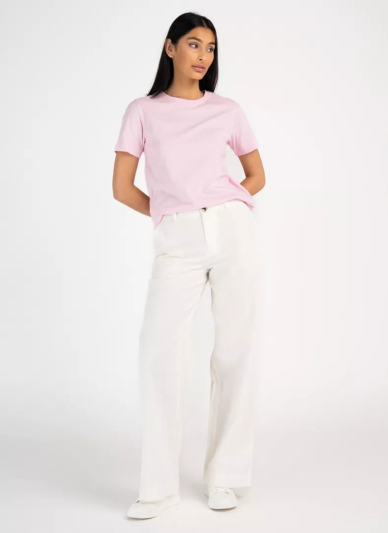 Pelle P Womens Perus Organic Cotton Tee - Seashell Pink