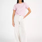 Pelle P Womens Perus Organic Cotton Tee - Seashell Pink