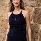 Pelle P Womens Dock Strap Top - Dark Navy Blue