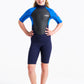 C-Skins Element 3:2 Junior Unisex Shorti - Slate/Cyan/Multi