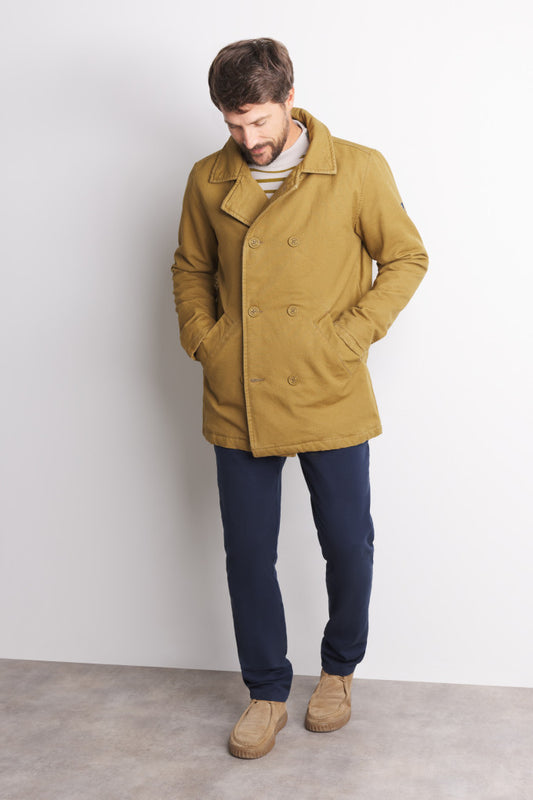 Mousqueton Adamis Quilted Canvas Peacoat - Bronze