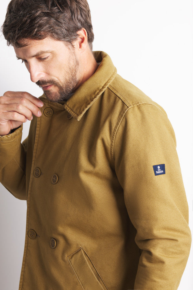 Mousqueton Adamis Quilted Canvas Peacoat - Bronze