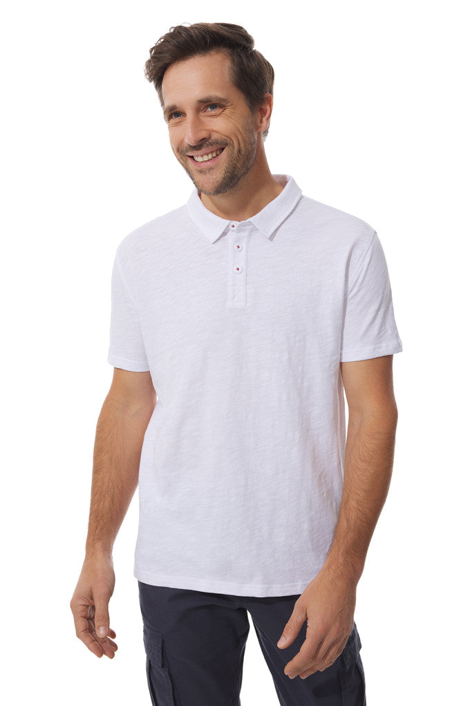 Mousqueton Alet Uni Polo - Blanc