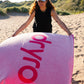 Dryrobe Organic Beach Towel - Pink