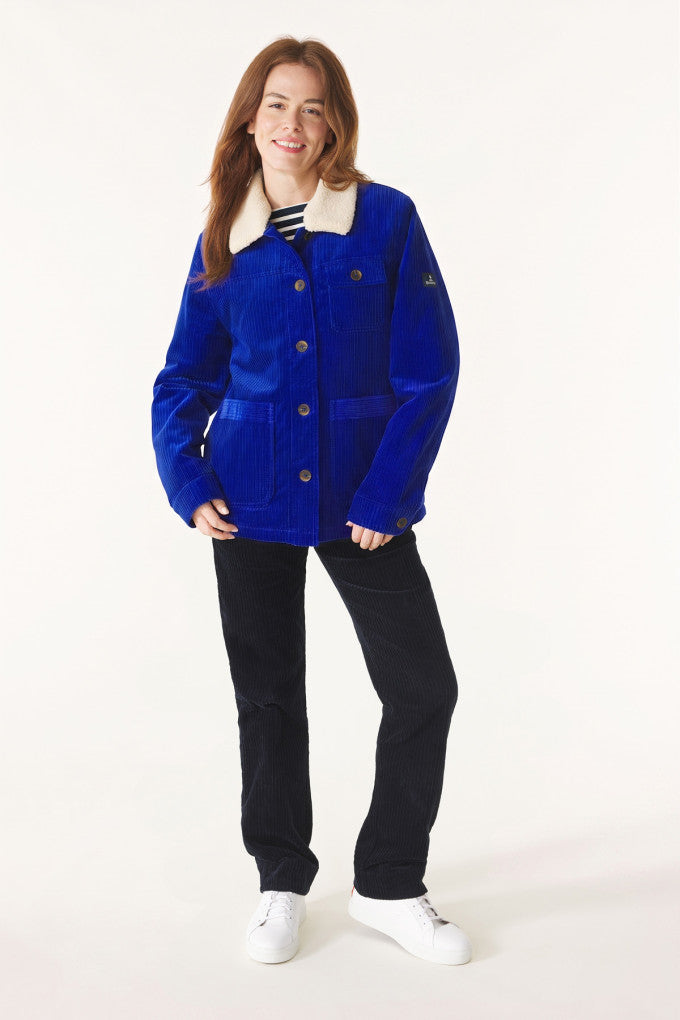 Mousqueton Beloni Corduroy Work Jacket - Cobalt