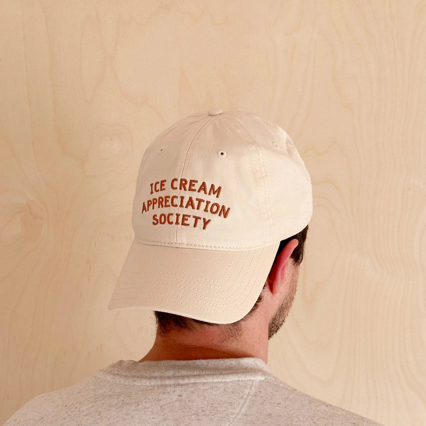Ice Cream Appreciation Society -Cotton Baseball Cap - Pecan