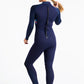 C-Skins Surflite 4:3 Womens GBS Back Zip Steamer - Slate / Multi