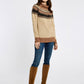 Dubarry Devlin Womens Fair Isle Pattern Jumper - Oat Multi
