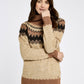 Dubarry Devlin Womens Fair Isle Pattern Jumper - Oat Multi