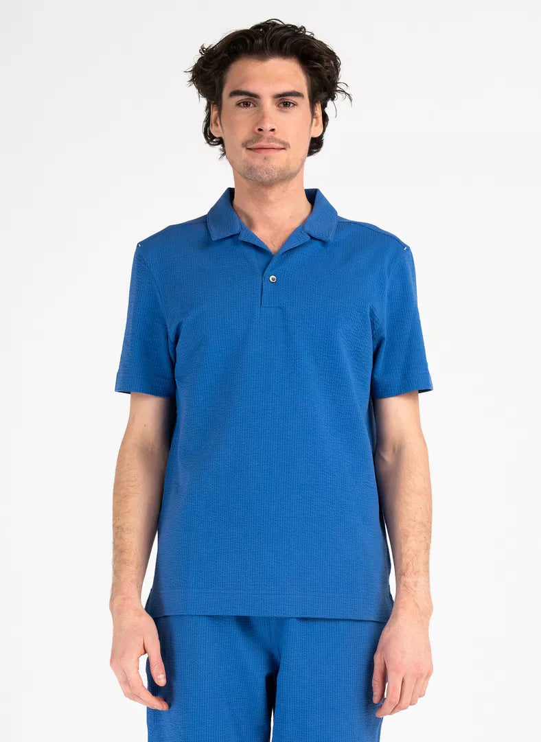 Pelle P Dock Camp Collar Shirt - Blue Horizon