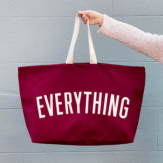 Everything - Burgundy Really Big Bag