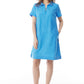 Mousqueton Fanette Short Sleeve Dress - Bleuet