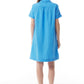 Mousqueton Fanette Short Sleeve Dress - Bleuet