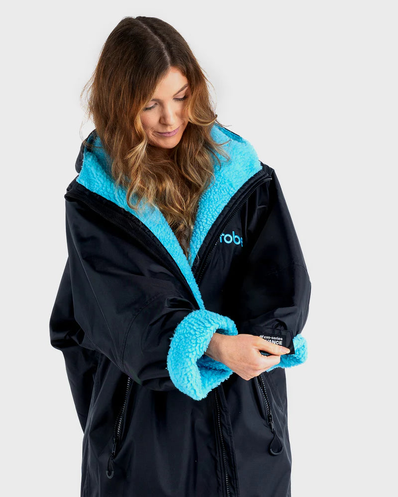 Dryrobe Advance Changing Robe - Black/Blue
