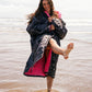 Dryrobe Advance Changing Robe - Black Camo/Pink