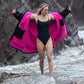 Dryrobe Advance Changing Robe - Black/Pink
