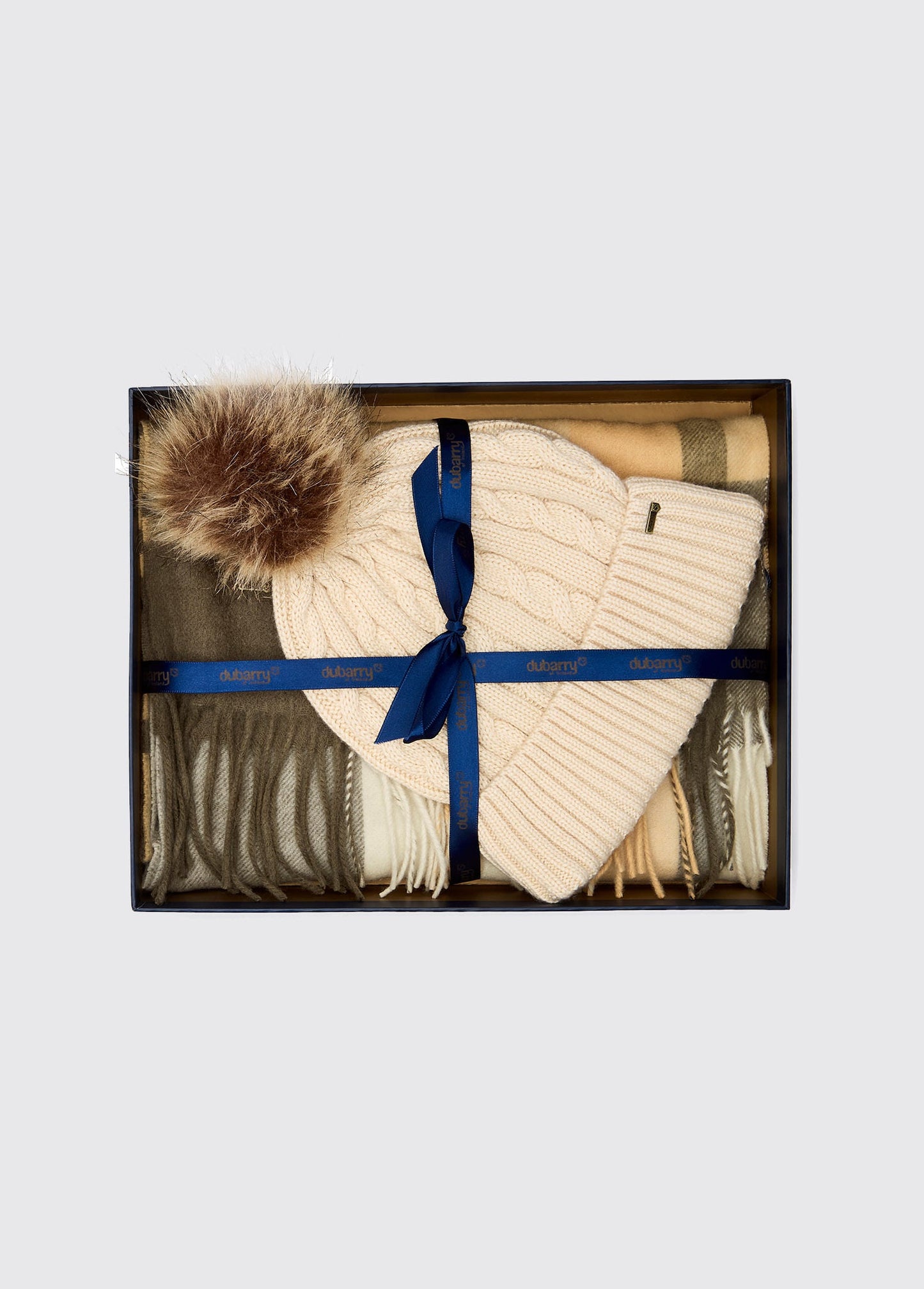Dubarry Foley Matching Hat and Scarf Gift Set - Dusky Green
