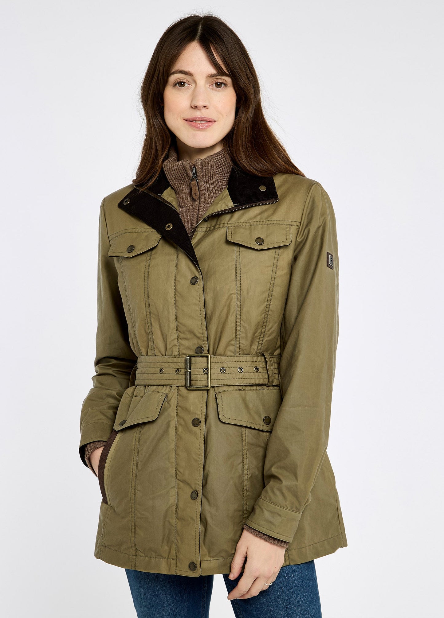 Dubarry Gandon Waxed Jacket - Golden Khaki