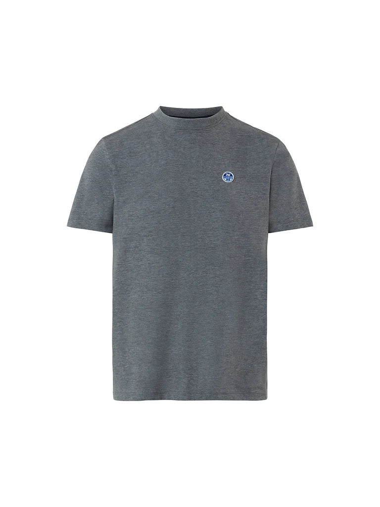 North Sails T-Shirt With Logo - Medium Grey Melange