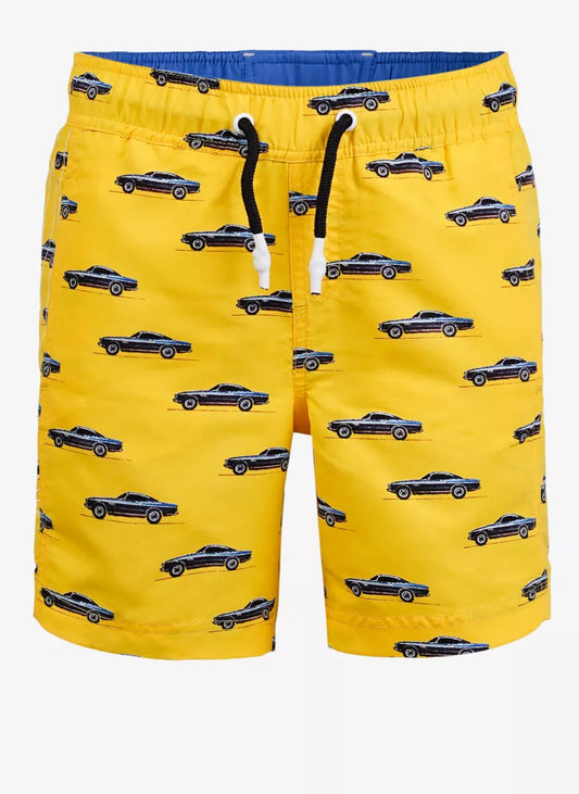 Pelle P Junior Swim Shorts - Sunflower Cars