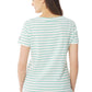 Mousqueton Kaelia Short Sleeved Striped T-Shirt - Ecru/Aquatic