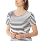 Mousqueton Kaelia Short Sleeved Striped T-Shirt - Ecru/Marine