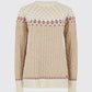 Dubarry Thornfield Womens Fair Isle Knit - Oat