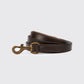 Dubarry Ranger Leather Clipped 4' Dog Lead - Mahogany