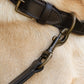Dubarry Ranger Leather Clipped 4' Dog Lead - Mahogany