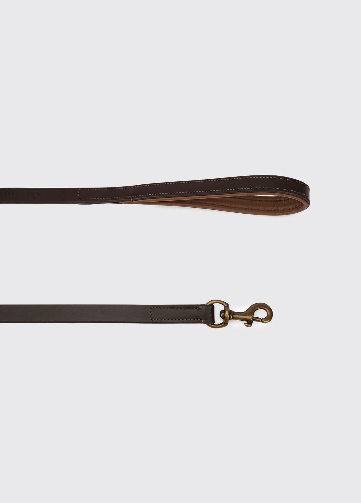 Dubarry Ranger Leather Clipped 4' Dog Lead - Mahogany
