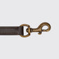 Dubarry Ranger Leather Clipped 4' Dog Lead - Mahogany