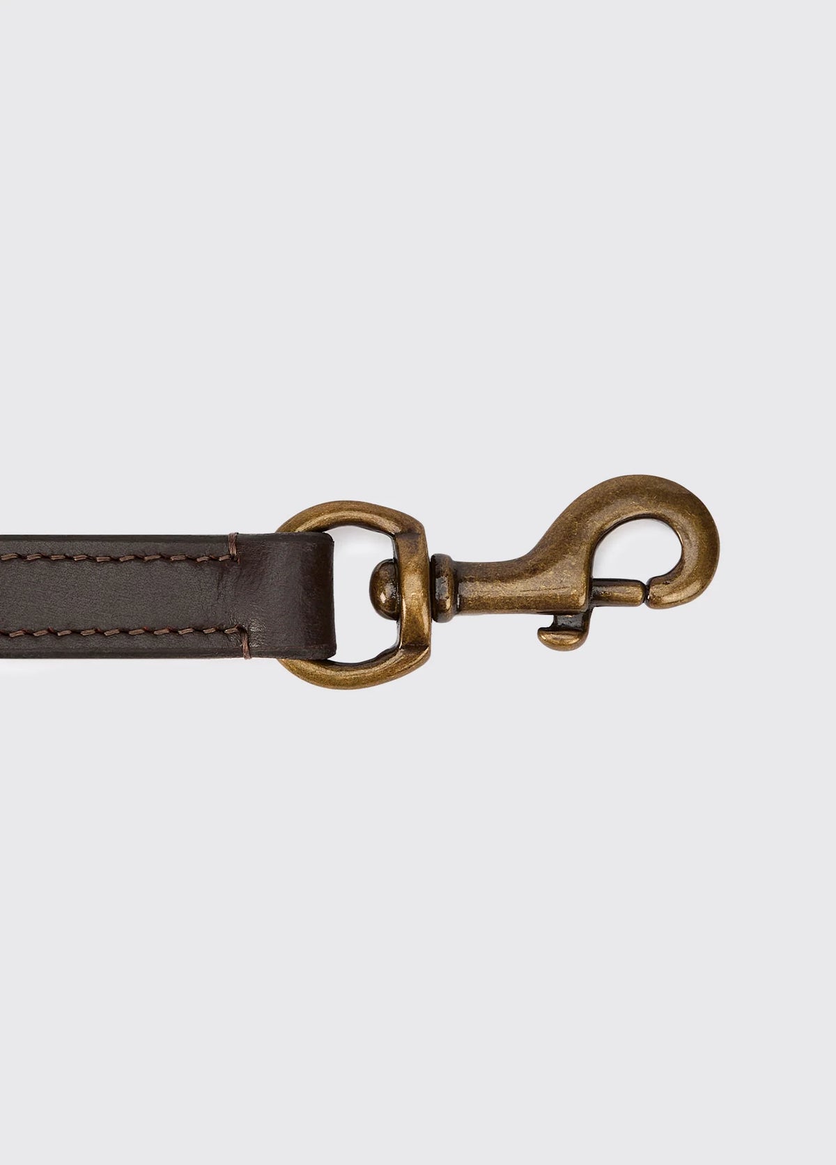 Dubarry Ranger Leather Clipped 4' Dog Lead - Mahogany