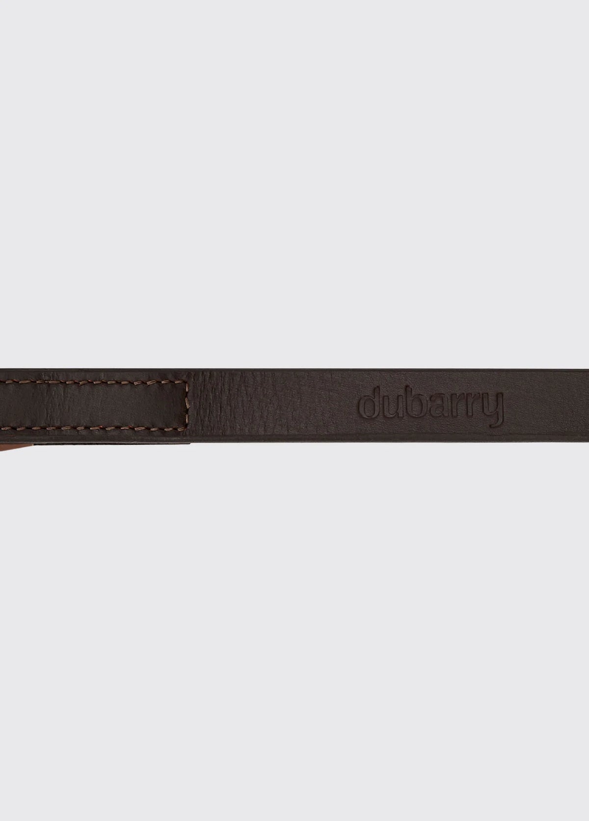 Dubarry Ranger Leather Clipped 4' Dog Lead - Mahogany
