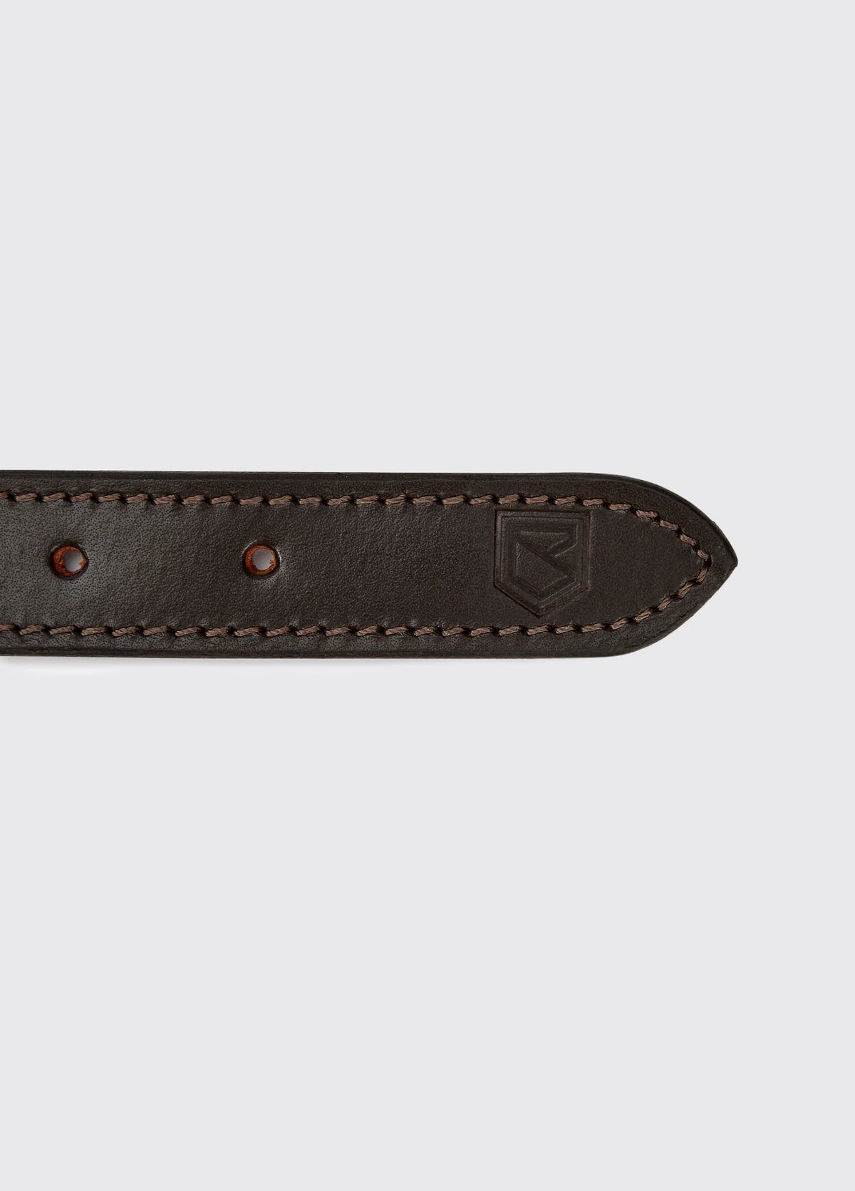 Dubarry Axel Padded Leather Dog Collar - Mahogany