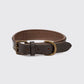 Dubarry Axel Padded Leather Dog Collar - Mahogany