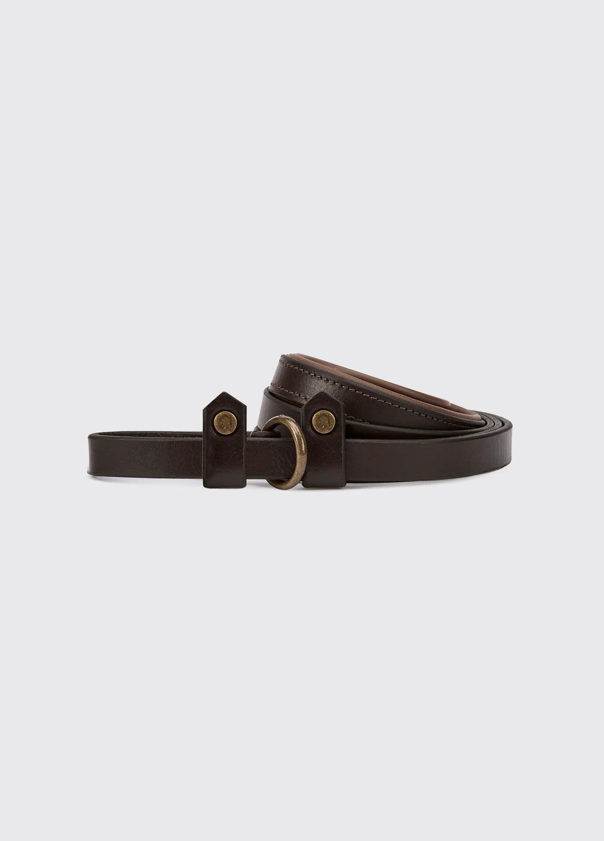 Dubarry Riley 5' Leather Slip Lead - Mahogany