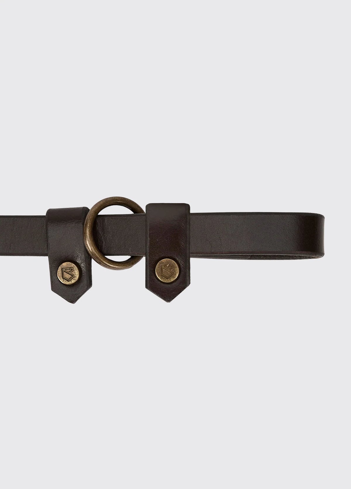 Dubarry Riley 5' Leather Slip Lead - Mahogany