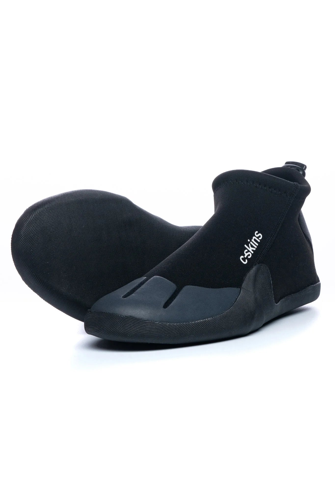 C-Skins Legend 3mm Adult Round Toe Slipper - Black / Charcoal