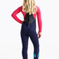 C-Skins Legend 4:3 Junior GBS Back Zip Steamer - Slate/Coral/Ocean Blue