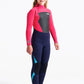 C-Skins Legend 4:3 Junior GBS Back Zip Steamer - Slate/Coral/Ocean Blue